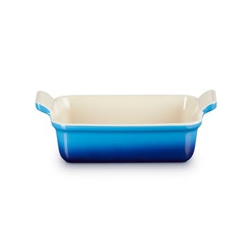 Stoneware Heritage Rectangular  Dish 19cm, Azure