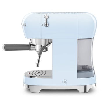 50's Style Espresso Coffee Machine, Pastel Blue