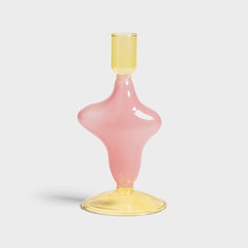 Flux Candle holder 17 x 8 cm, pink