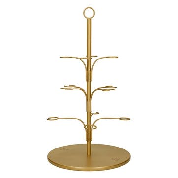 Cocktail and Nibbles Serving Tree , Gold