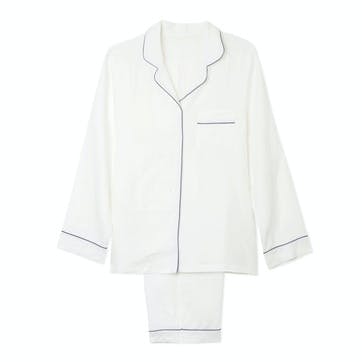 White Linen Pyjama Set, Medium