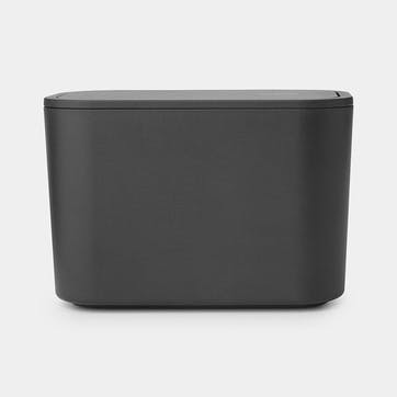 MindSet Bathroom Waste Caddy , Dark Grey