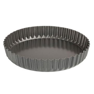 Loose Base Fluted Quiche Pan, 23cm, Grey