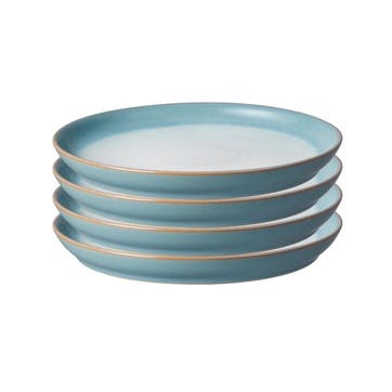 Azure Haze Medium Plate, Set of 4