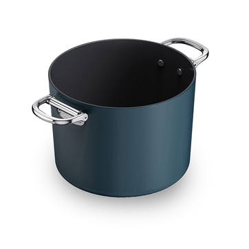 Space Folding Stock Pot & Lid, 25cm, Midnight Blue