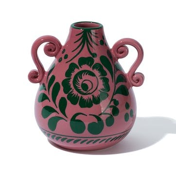 Amphora Vase H20cm, Pink/Wine