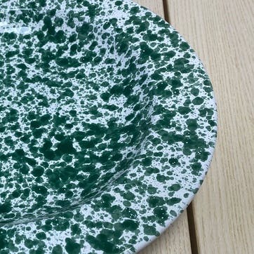 Splatter Pasta Plate D29cm, Green