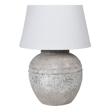 Distressed Table Lamp H61cm, Grey