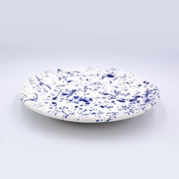 Splatter Side Plate D21cm, Blueberry