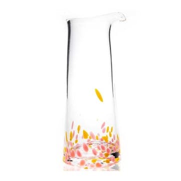 Confetti Carafe 1L, Rosa & Yellow