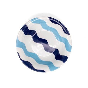 Side plate, Dia 8 inches, Casacarta, Scallop Collection, Blue