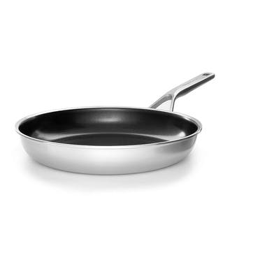 MultiPly - Ceramic Stainless Steel Non-Stick Frying Pan Set, 24cm & 28cm, Silver