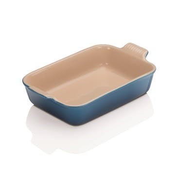 Stoneware Rectangular Dish - 26cm; Marseille Blue