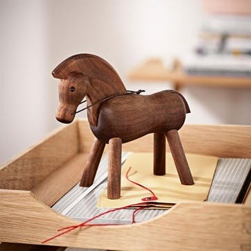 Horse Wooden Figurine, Walnut