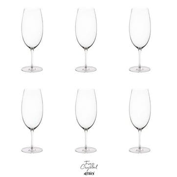 Liana Set of 6 Crystal Beer Glasses 540ml Clear,