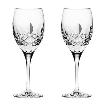Westminster Set of 2 Large Wine Glasses 330ml, Clear