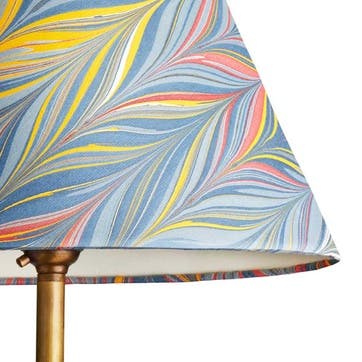 Brenta Empire Lampshade D20cm, Blue Yellow and Red Marble