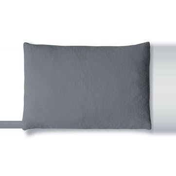 Mini Linen Cushion Cover, Charcoal