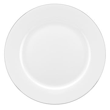 Serendipity Set of 4 Dinner Plates D27cm, Platinum