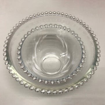 Pearl Glass Bowl 16.5cm, Clear