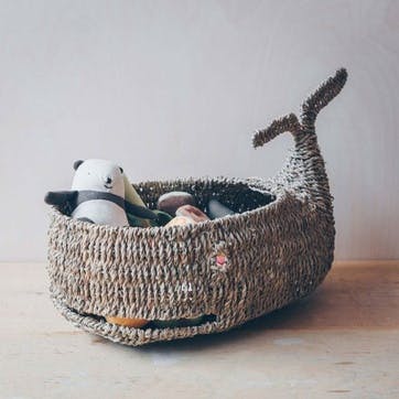 Whale Seagrass Basket
