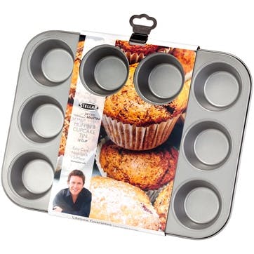 Bakers Dozen Non-Stick Muffin/Cupcake Tin, 12 Cup