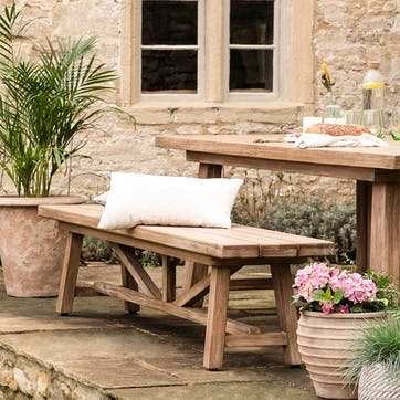 Chilford Solid Wood Bench, Acacia