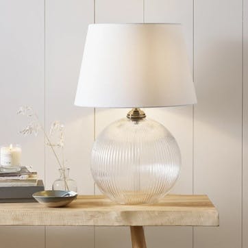 Overton Table Lamp, Clear