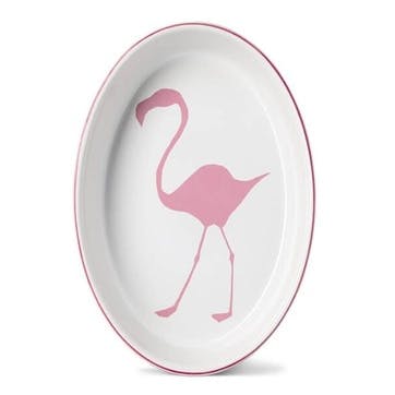 Flamingo Oval Oven Dish