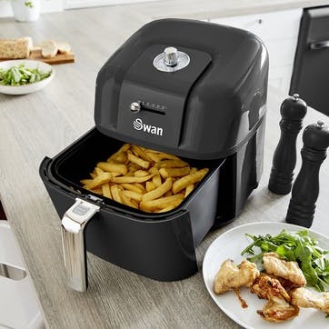 Retro Air Fryer 6L, Black