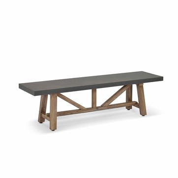 Chilford Bench, Grey & Natural