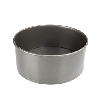 Loose Base Round Deep Cake Pan, 18cm, Grey