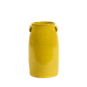 Tabor Vase H30cm, Yellow