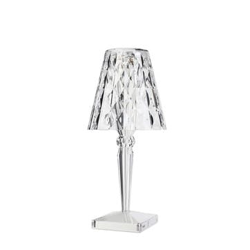 Wireless Ferruccio Laviani 2019 Big Battery Lamp, Crystal