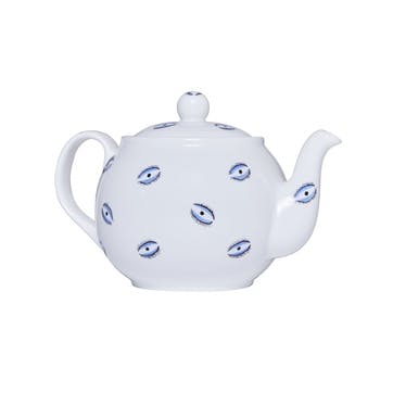 Teapot, 1.1 litre, Casacarta, Eye, White and Blue