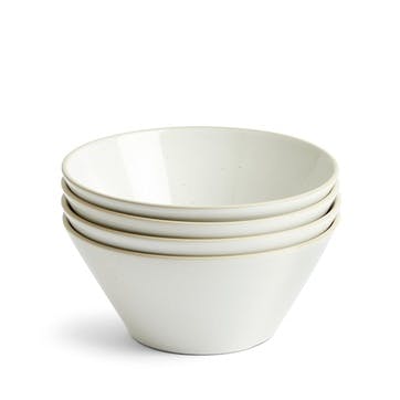 Urban Dining Set of 4 Bowls D16cm, White