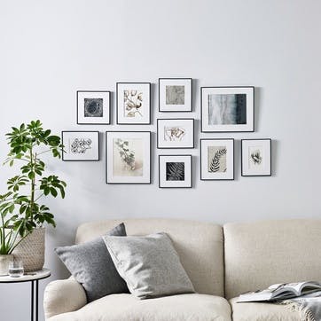 Fine Black Gallery Wall, 10 Frames