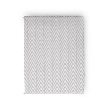 Herringbone King Size Duvet Cover, Grey