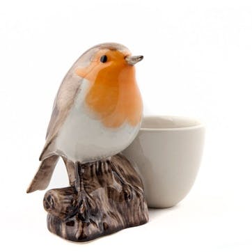 Robin Egg Cup, H9cm, Brown
