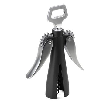 Souverain Two-Lever Corkscrew 20cm, Black