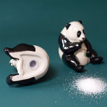 Panda Salt & Pepper Shakers H9cm Black/White