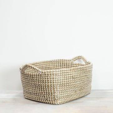 Lagra Basket 46 x 37 x 21cm, Seagrass