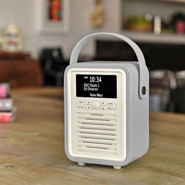 Retro Mini Retro Mini DAB Radio, Light Grey