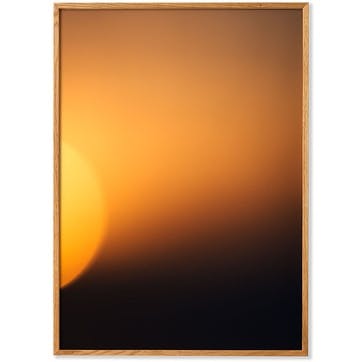 Sunset 01 Framed Print 50 x 70cm, Orange