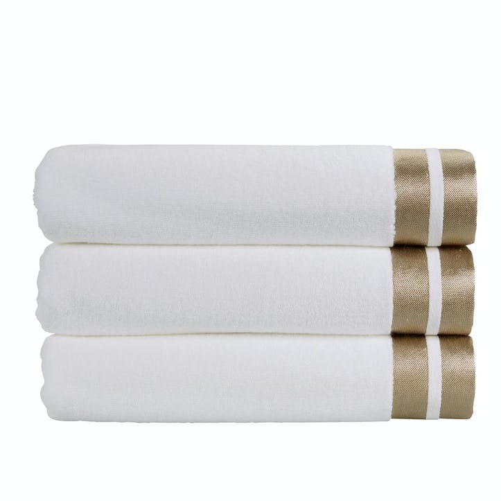 Mode Pair of Bath Sheets, Gold