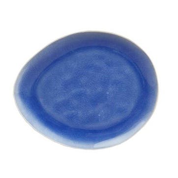 Vie Naturelle Medium Plate, W19.5cm x D16.3cm, Blue