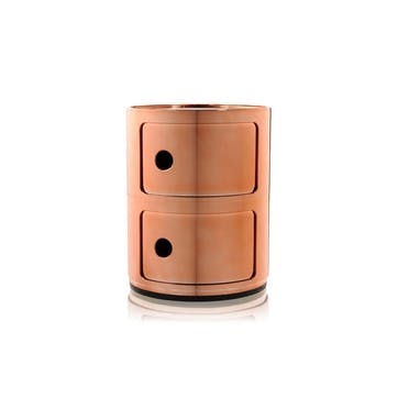 Componibili, 2 Door Cabinet, Copper