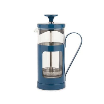 Monaco Stainless Steel Cafetière 3 Cup, Blue