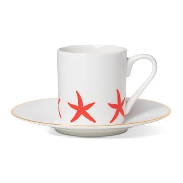 Starfish Espresso Cup and Saucer