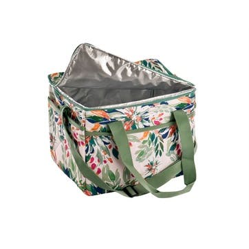 Mediterranean Garden Picnic Cool Bag 24l, Green/Pink